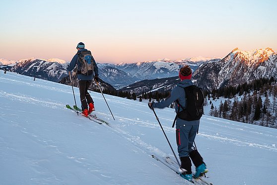Foto Salzkammergut Tourismus/Karl Steinegger: Skitourengehen auf der Postalm