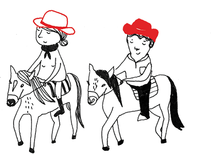 Reiten Illustration